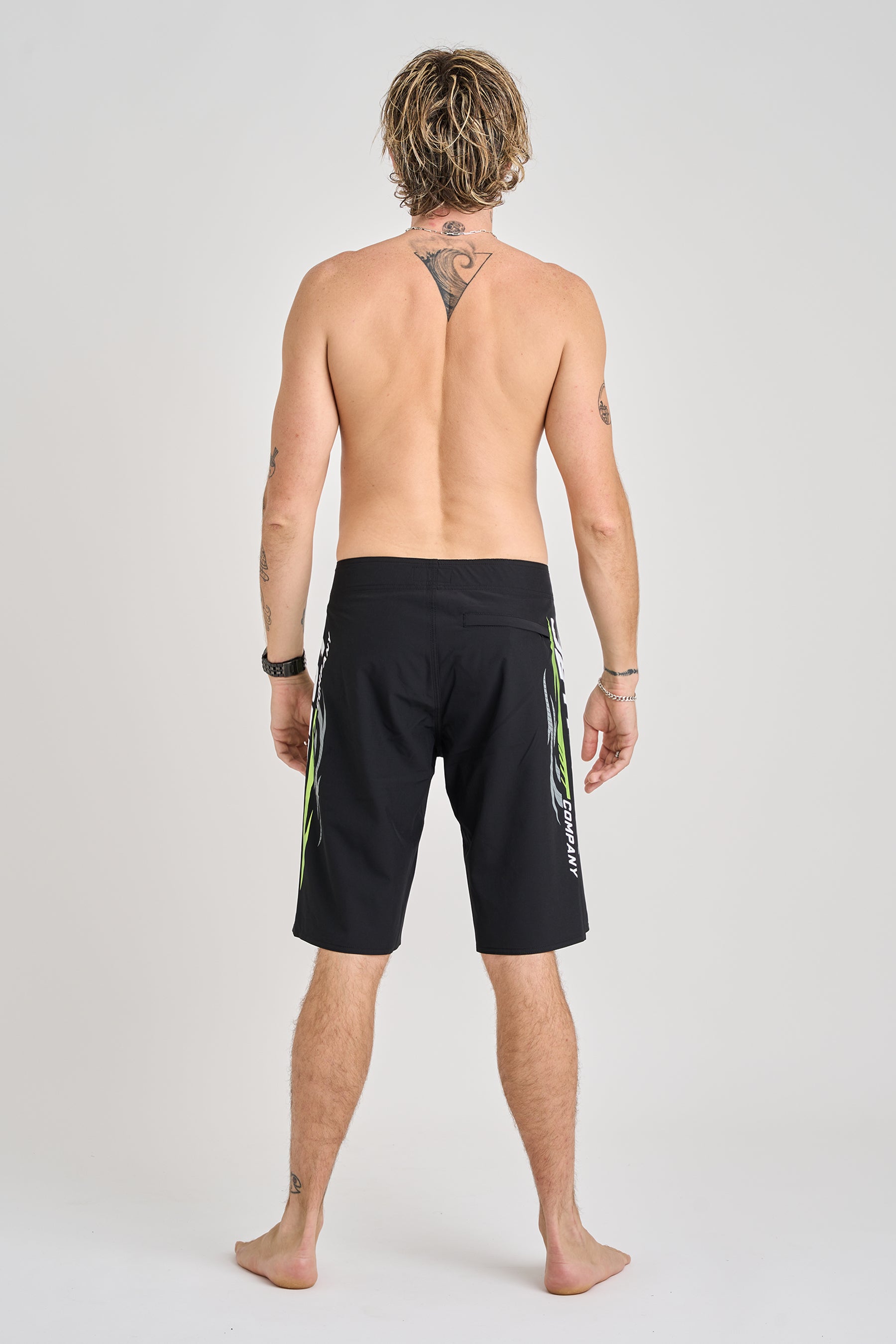 Jetpilot Velocity Boardshort - Black/Green 6