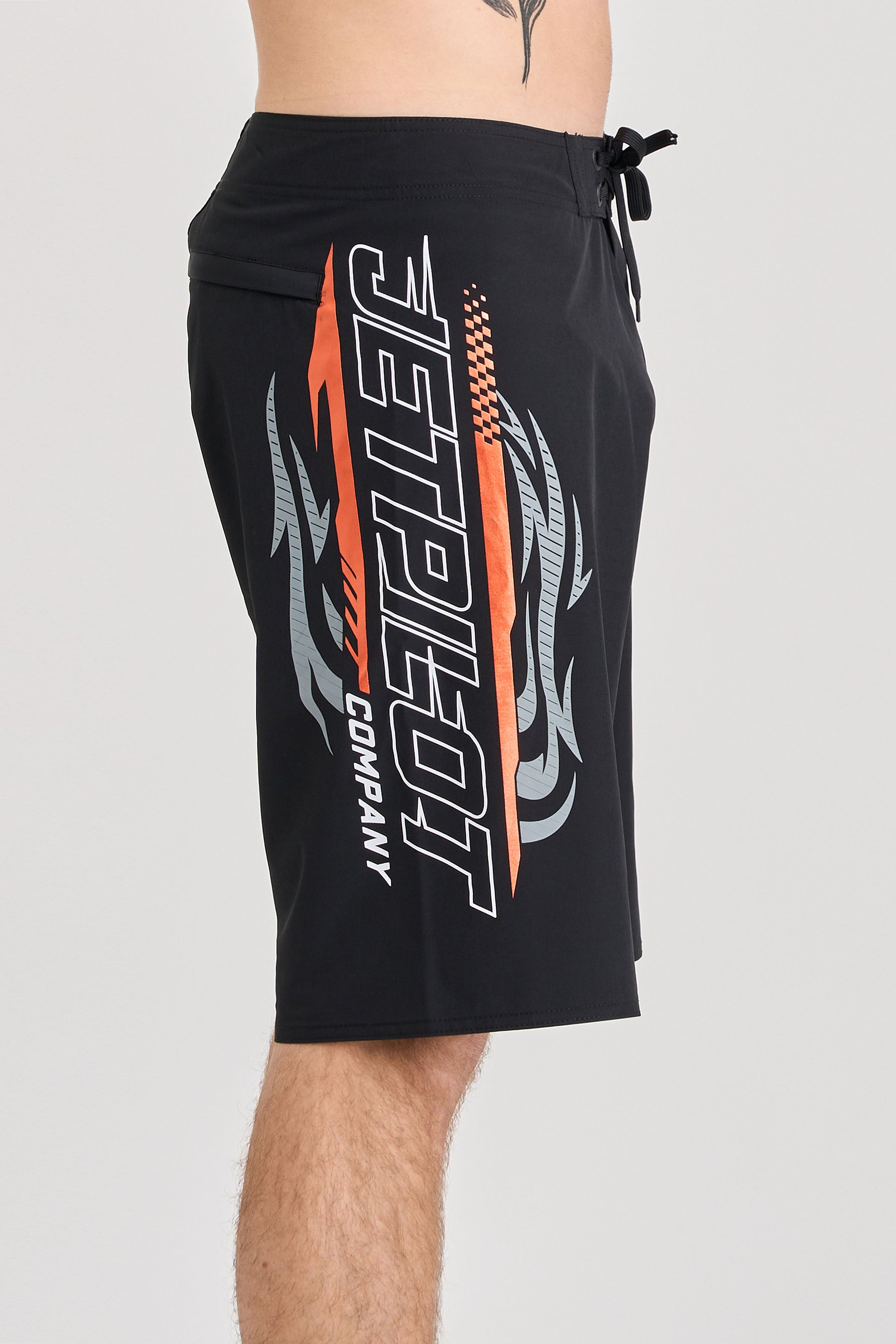 Jetpilot Velocity Boardshort - Black/Orange 4