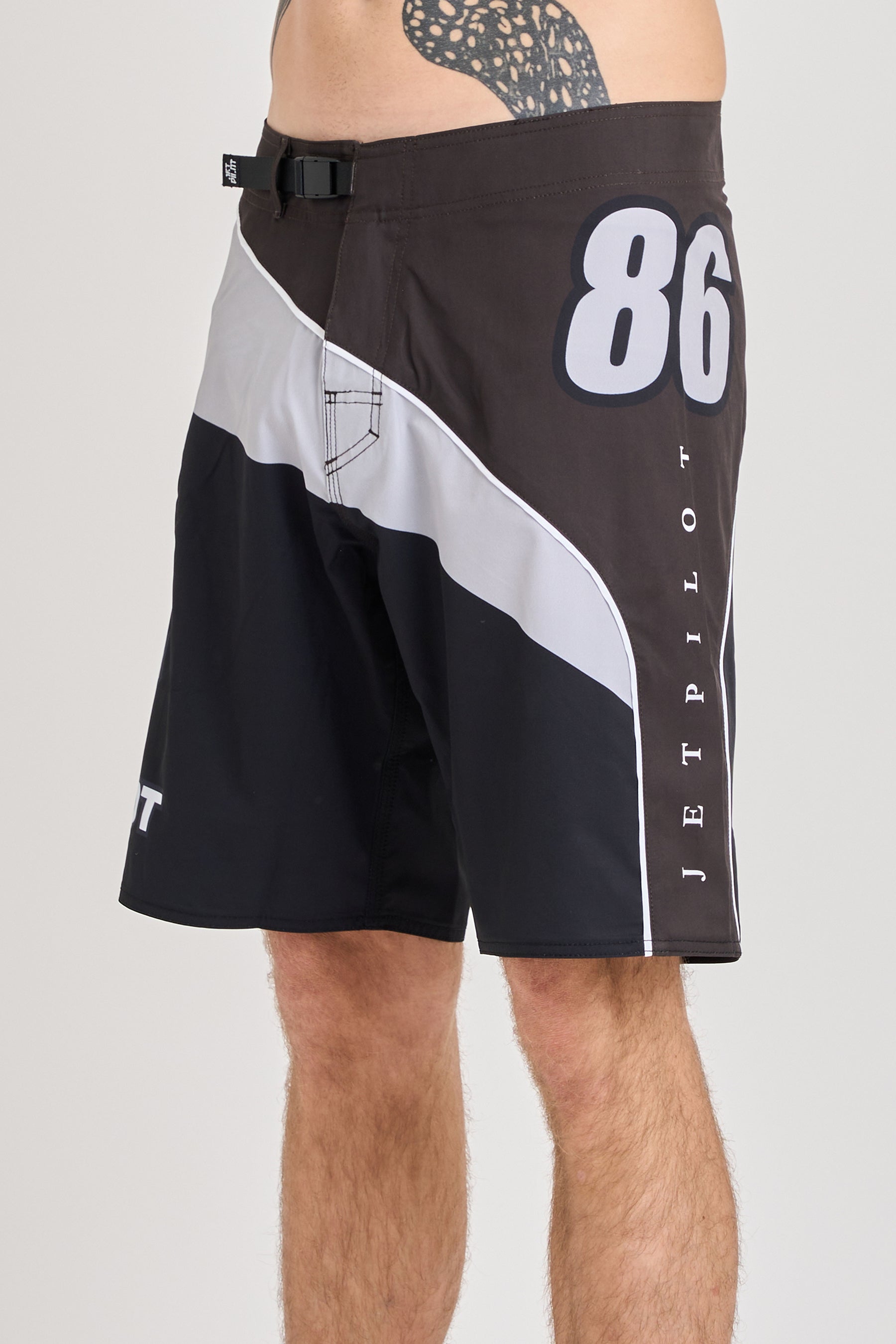 Jetpilot Squadron Boardshort - Black 3