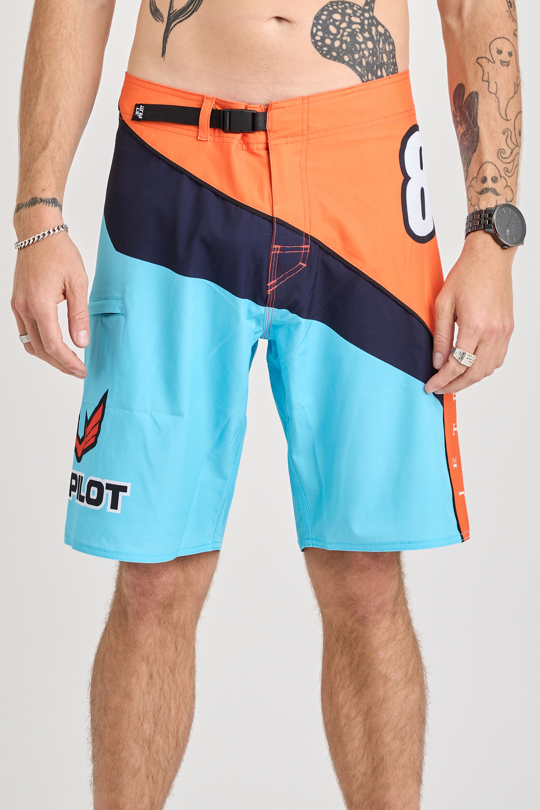 Jetpilot Squadron Boardshort - Blue 1