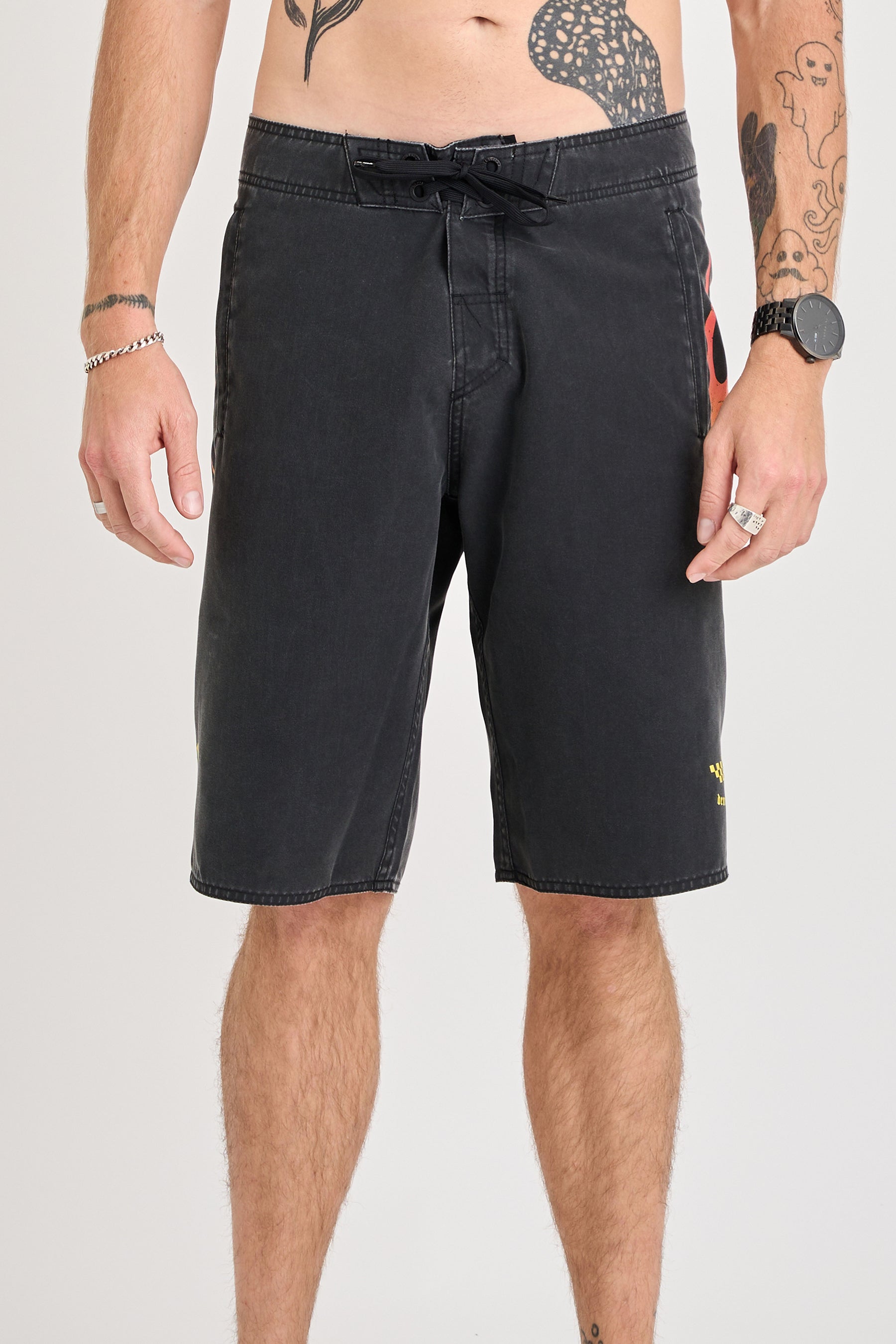 Jetpilot Live Fast Boardshort - Washed Black 1