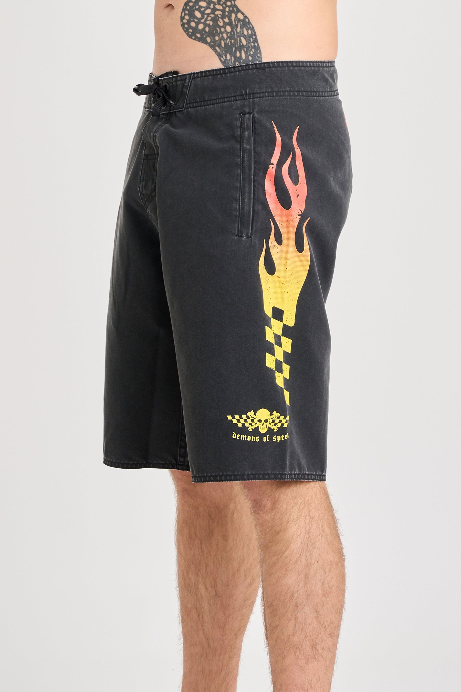 Jetpilot Live Fast Boardshort - Washed Black 9