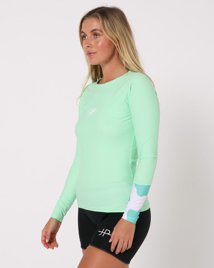 Jetpilot Zahra Ls Ladies Rashie - Mint