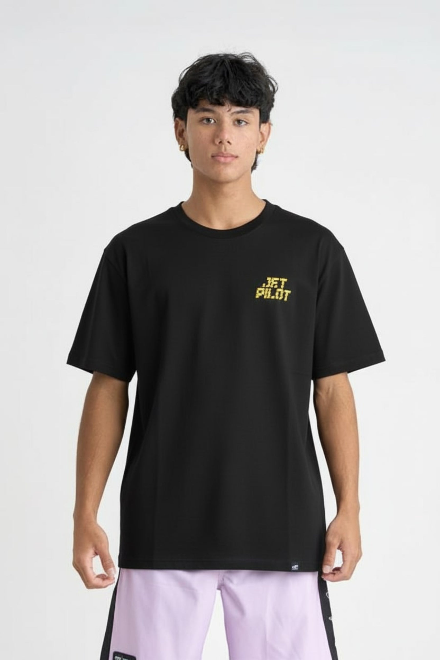Jetpilot Mirage Tee - Black/Yellow — view 6 (3)