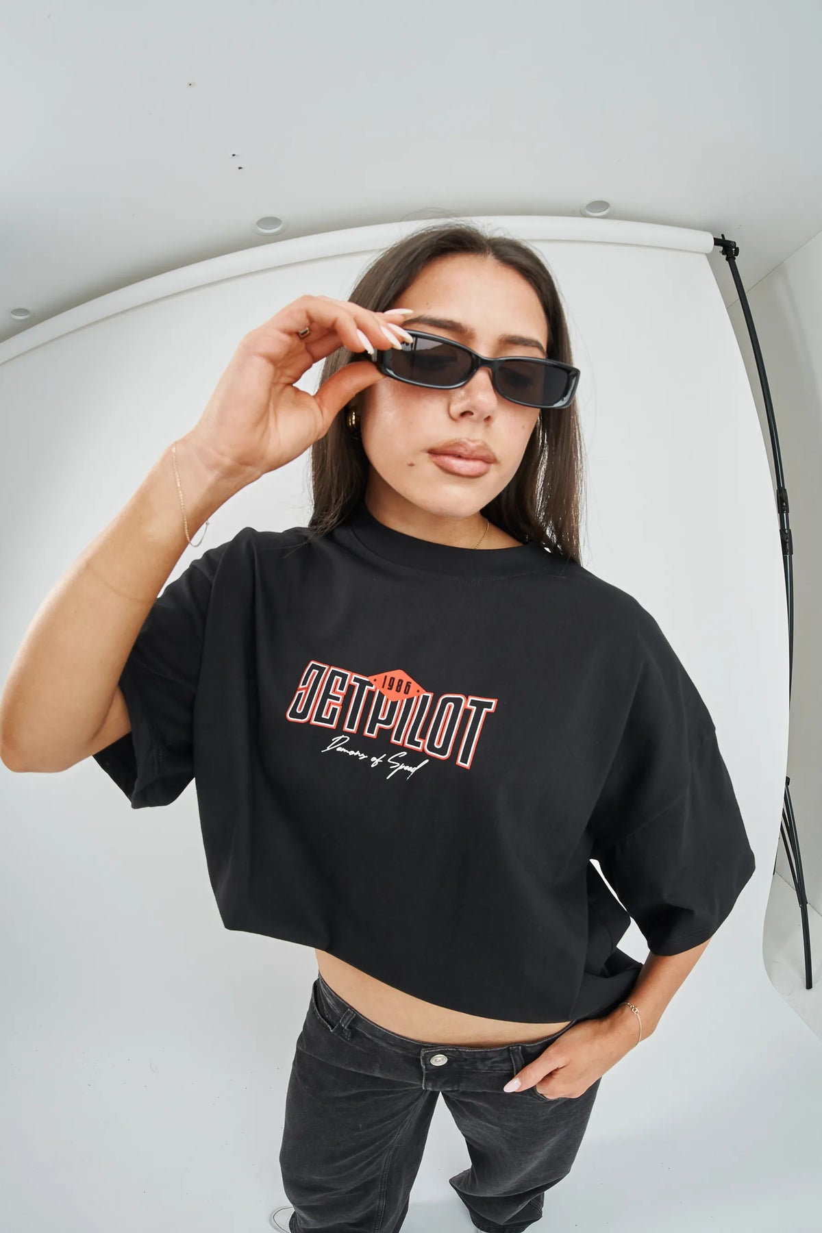 Jetpilot Demons Of Speed Mens Tee - Black/Red