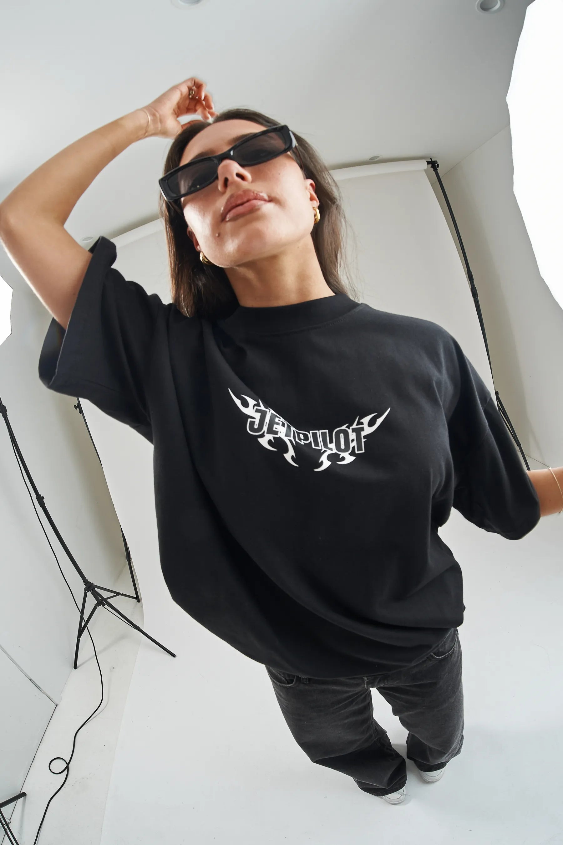 Jetpilot Company Mens Tee - Black
