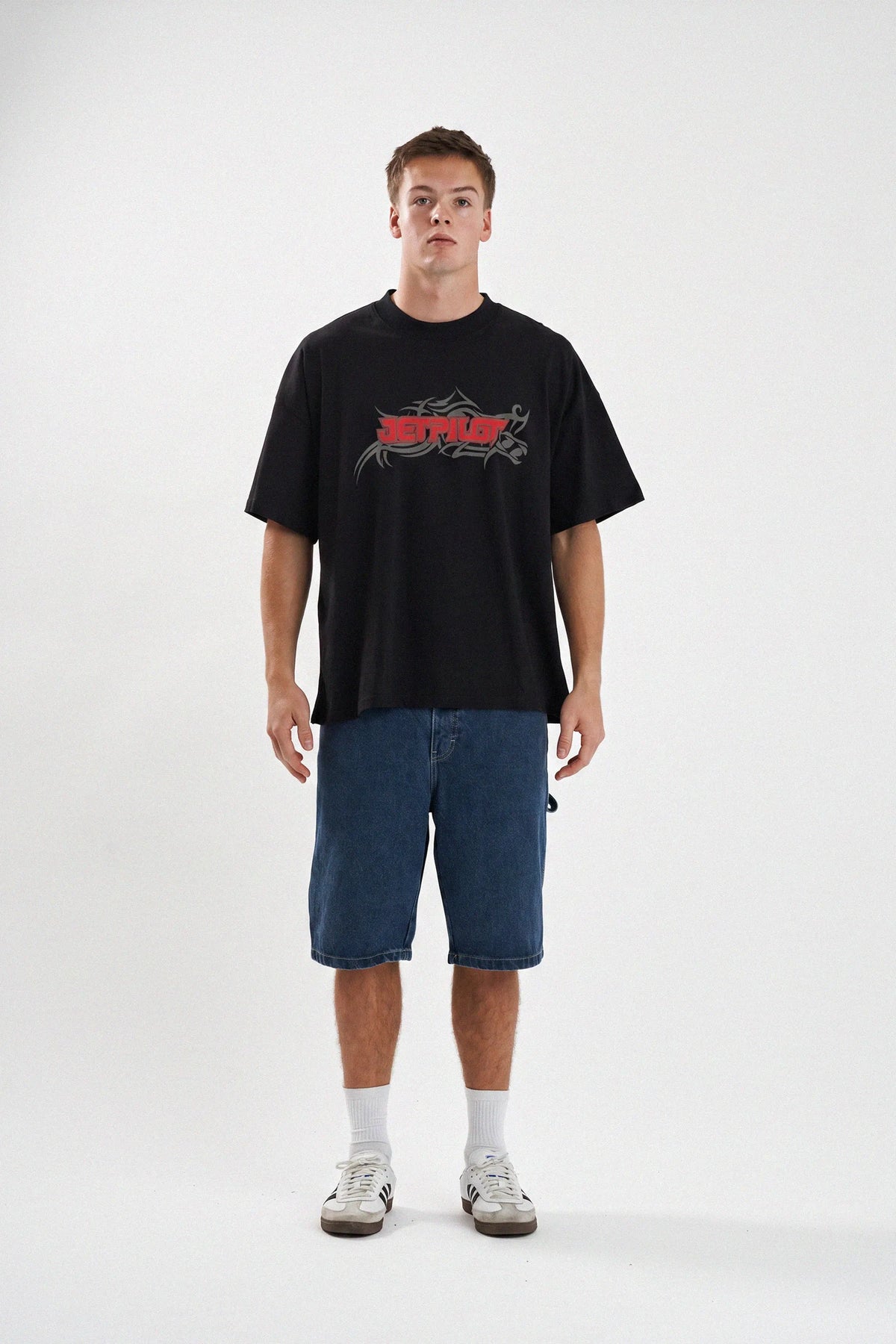 Jetpilot Boarder Mens Tee - Black