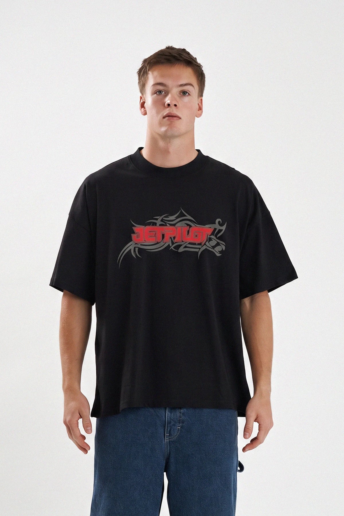 Jetpilot Boarder Mens Tee - Black