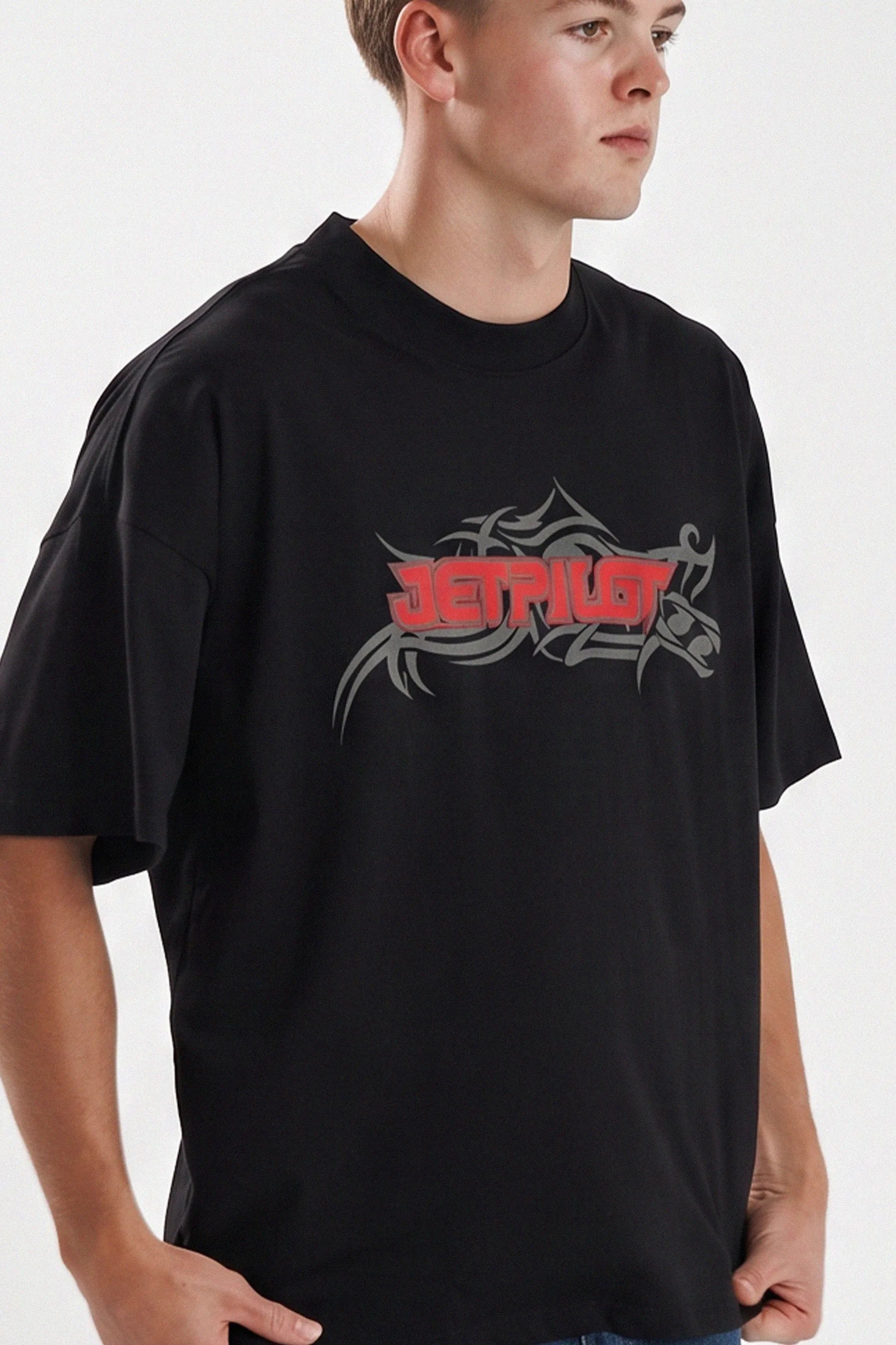 Jetpilot Boarder Mens Tee - Black