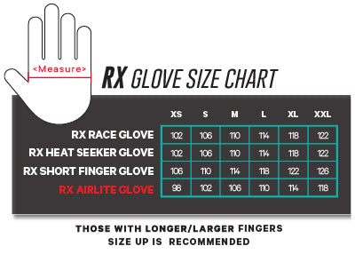 Jetpilot Rx Short Finger Race Gloves - Red