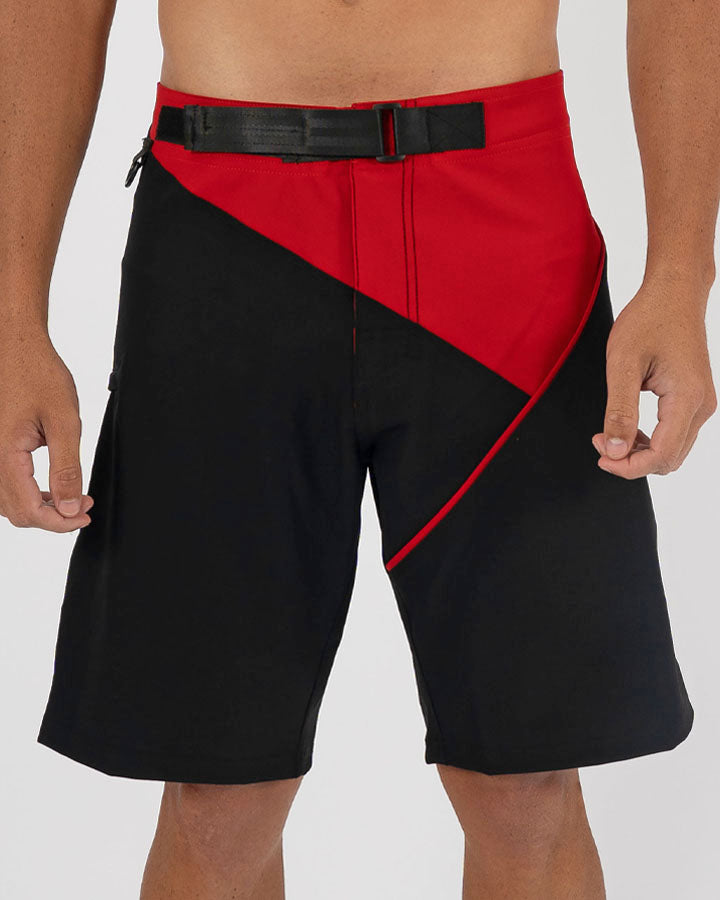 Splice Tilt Mens Boardshorts - Black Red