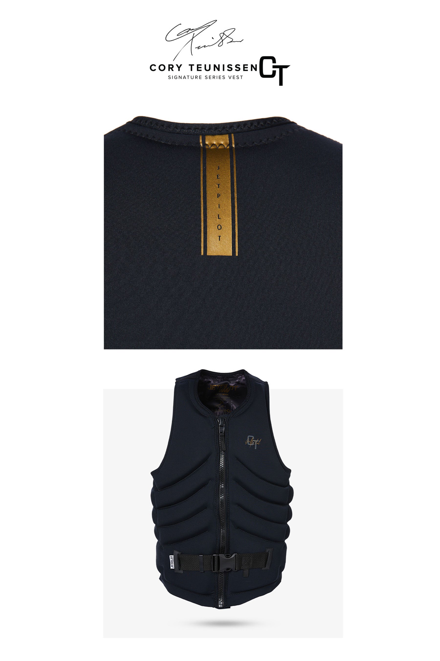 Jetpilot Quantum X Mens Life Jacket - Cory Teunissen Edition - Black