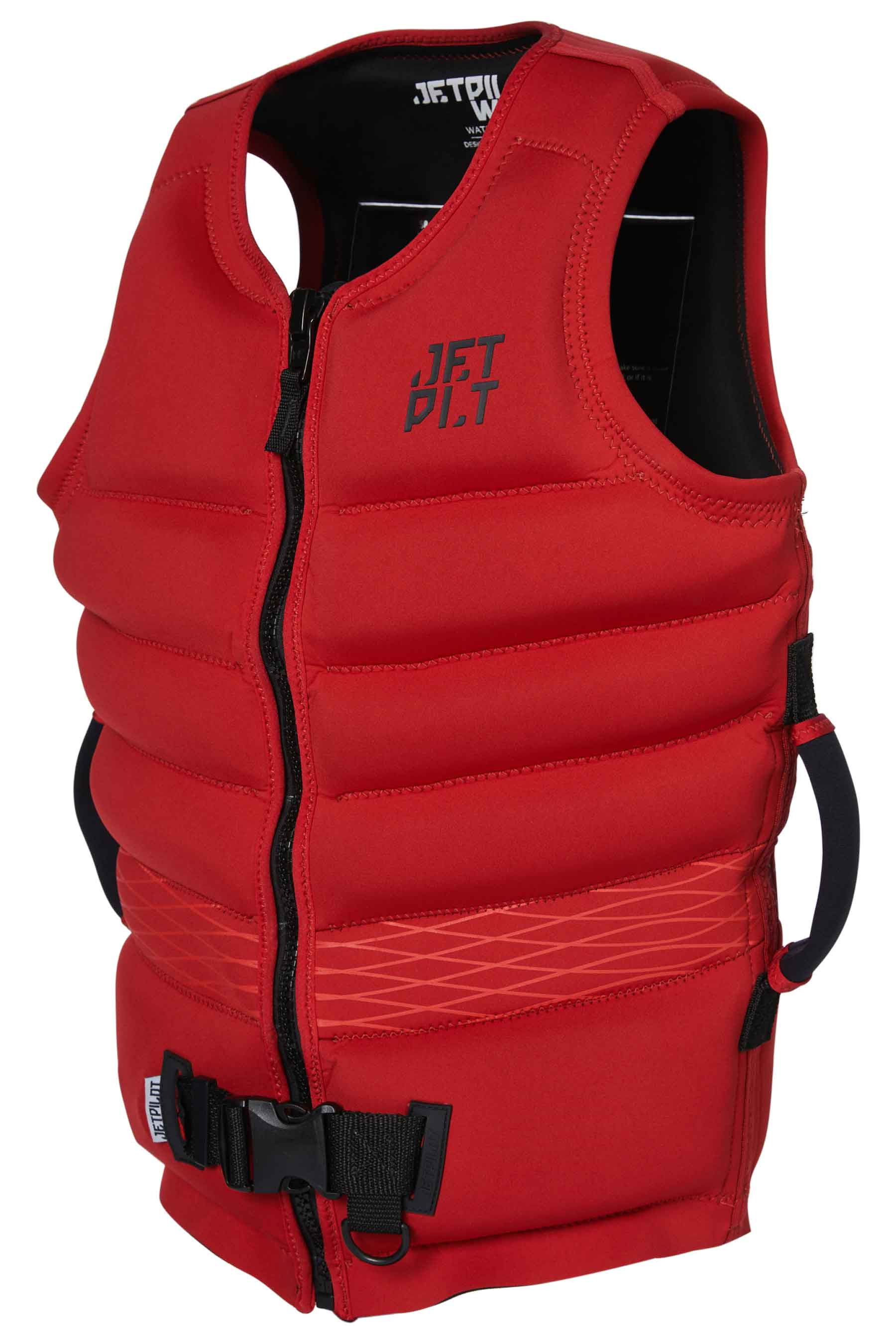 Jetpilot Hyperflex Mens Neo S-Grips Life Jacket - Red