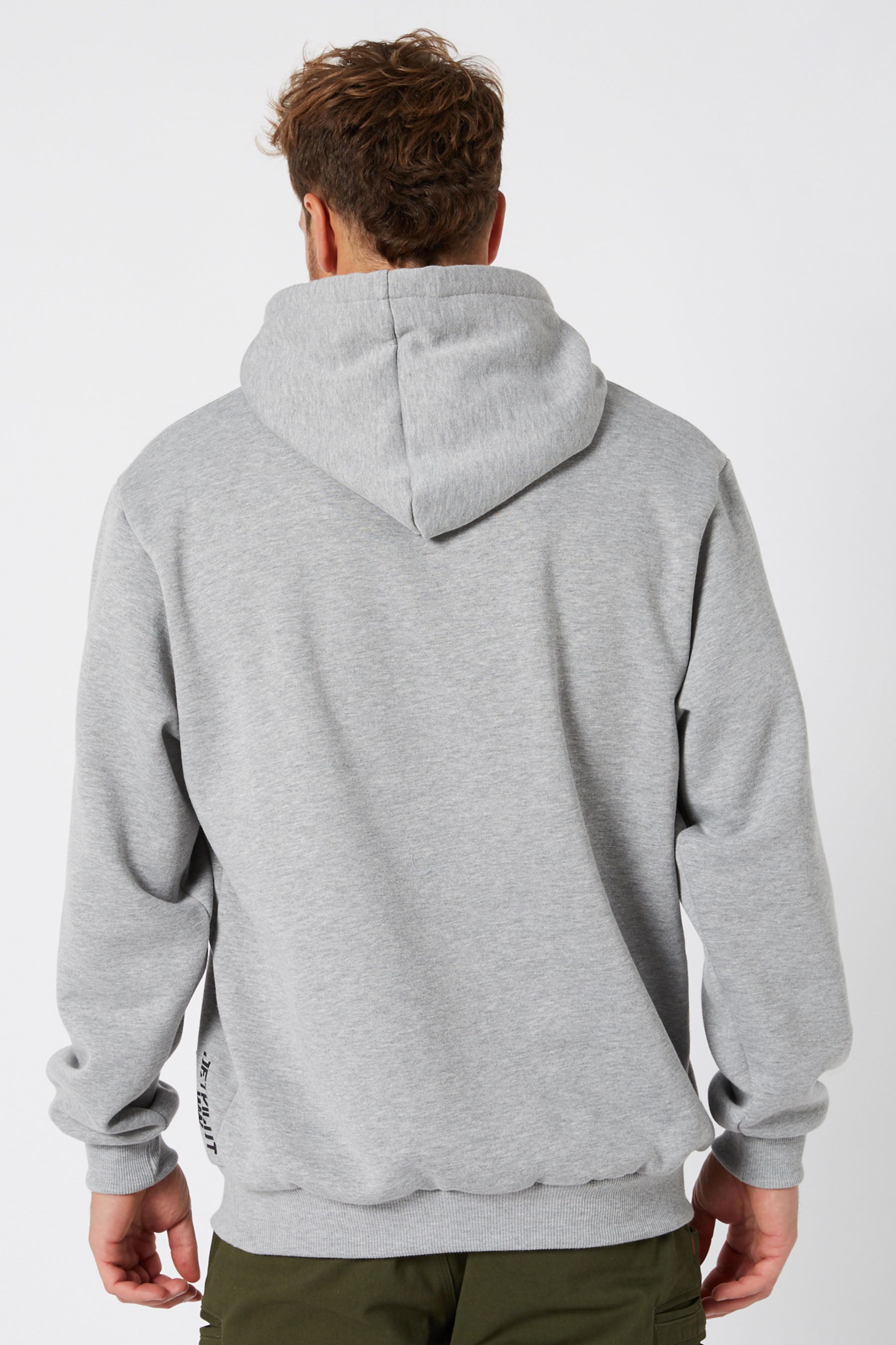 Grey hot sale hoodie jumper