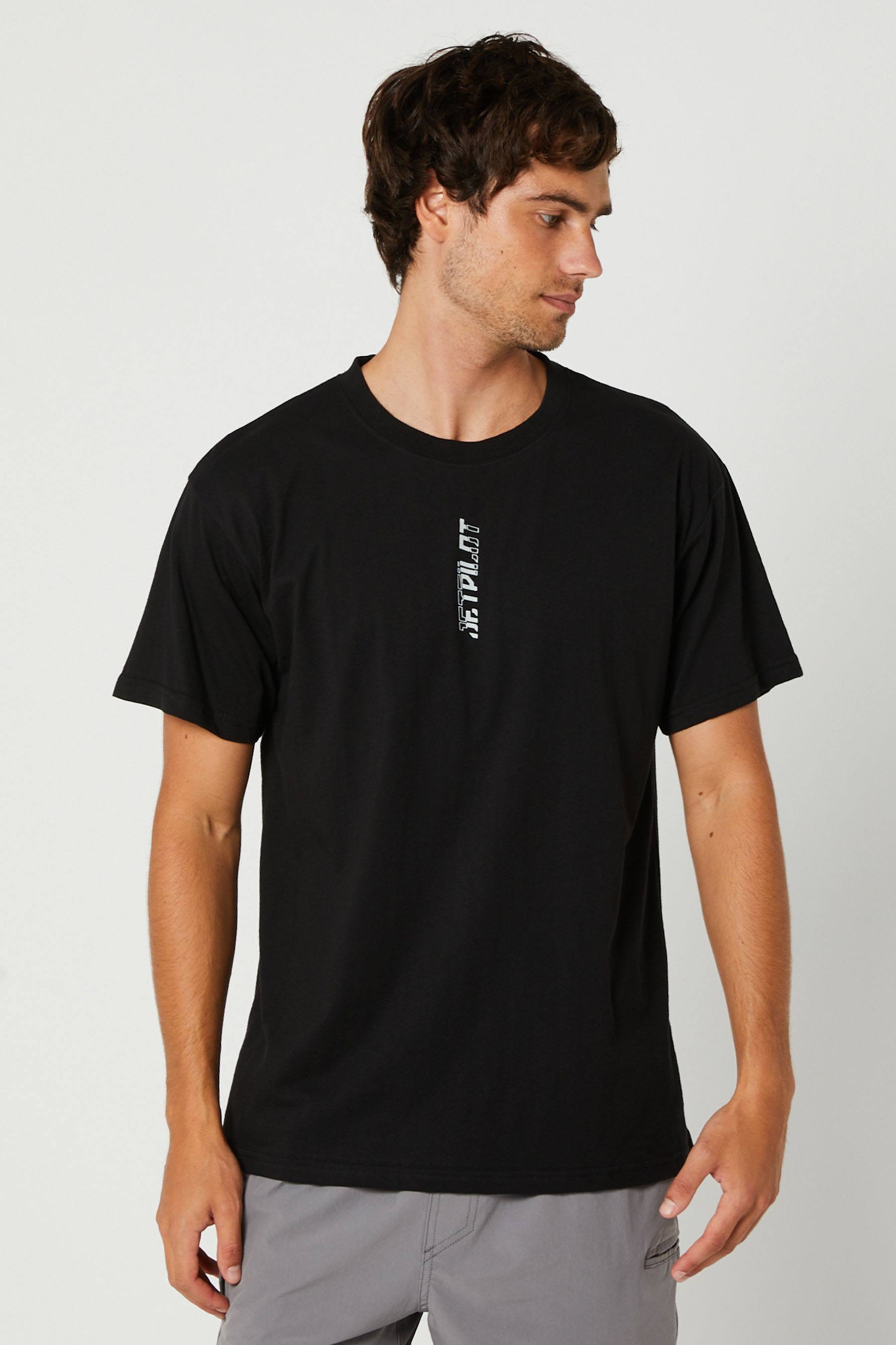 Jetpilot Super Splice Mens SS T-Shirt Black