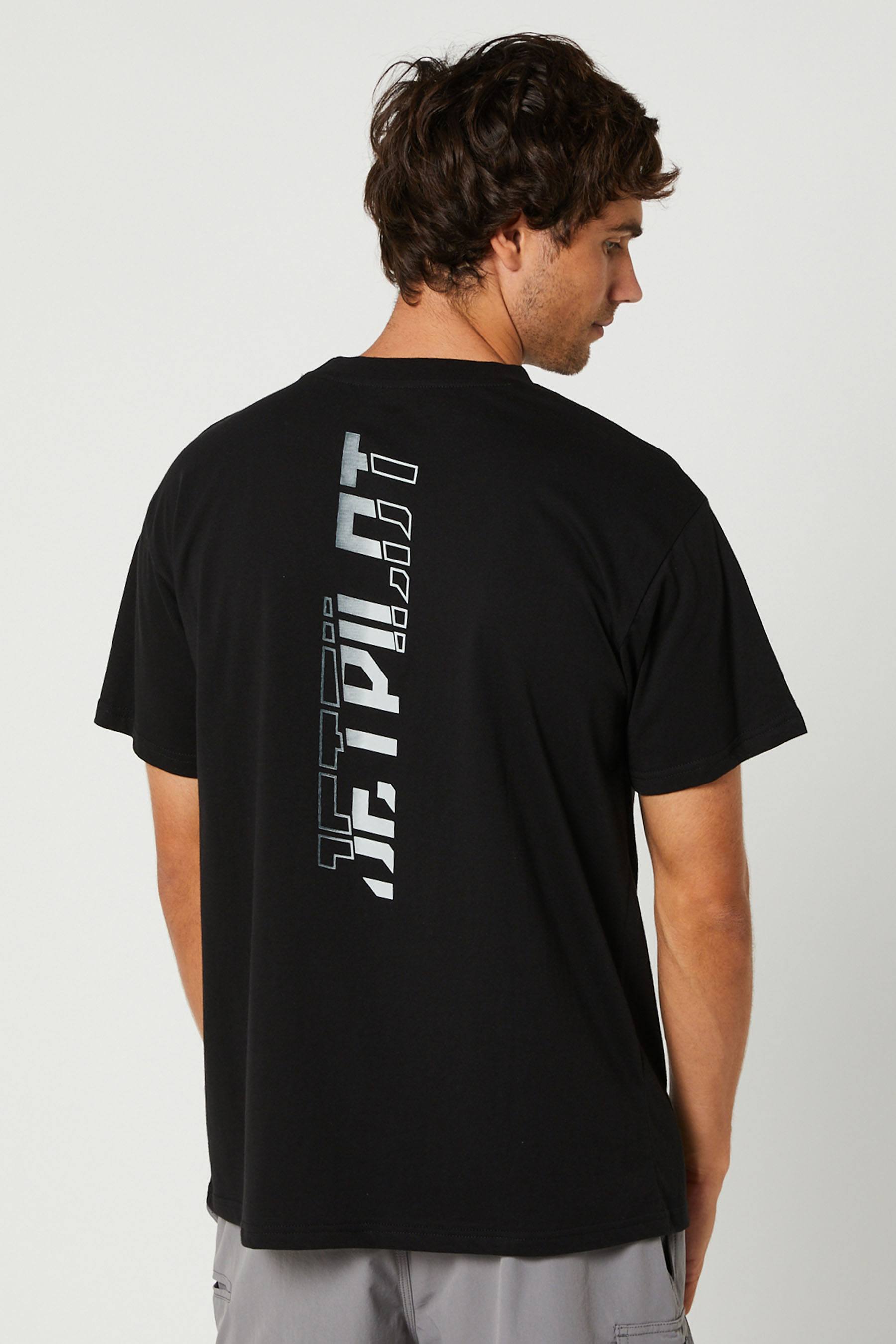 Jetpilot Super Splice Mens SS T-Shirt Black 5