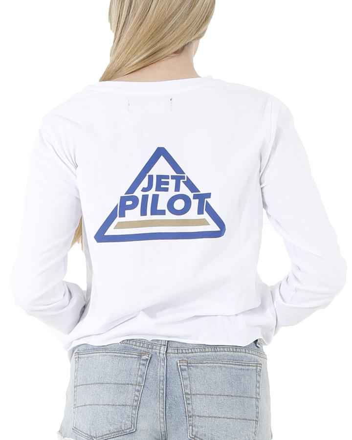 Jetpilot Racer Ladies L/S Tee - White
