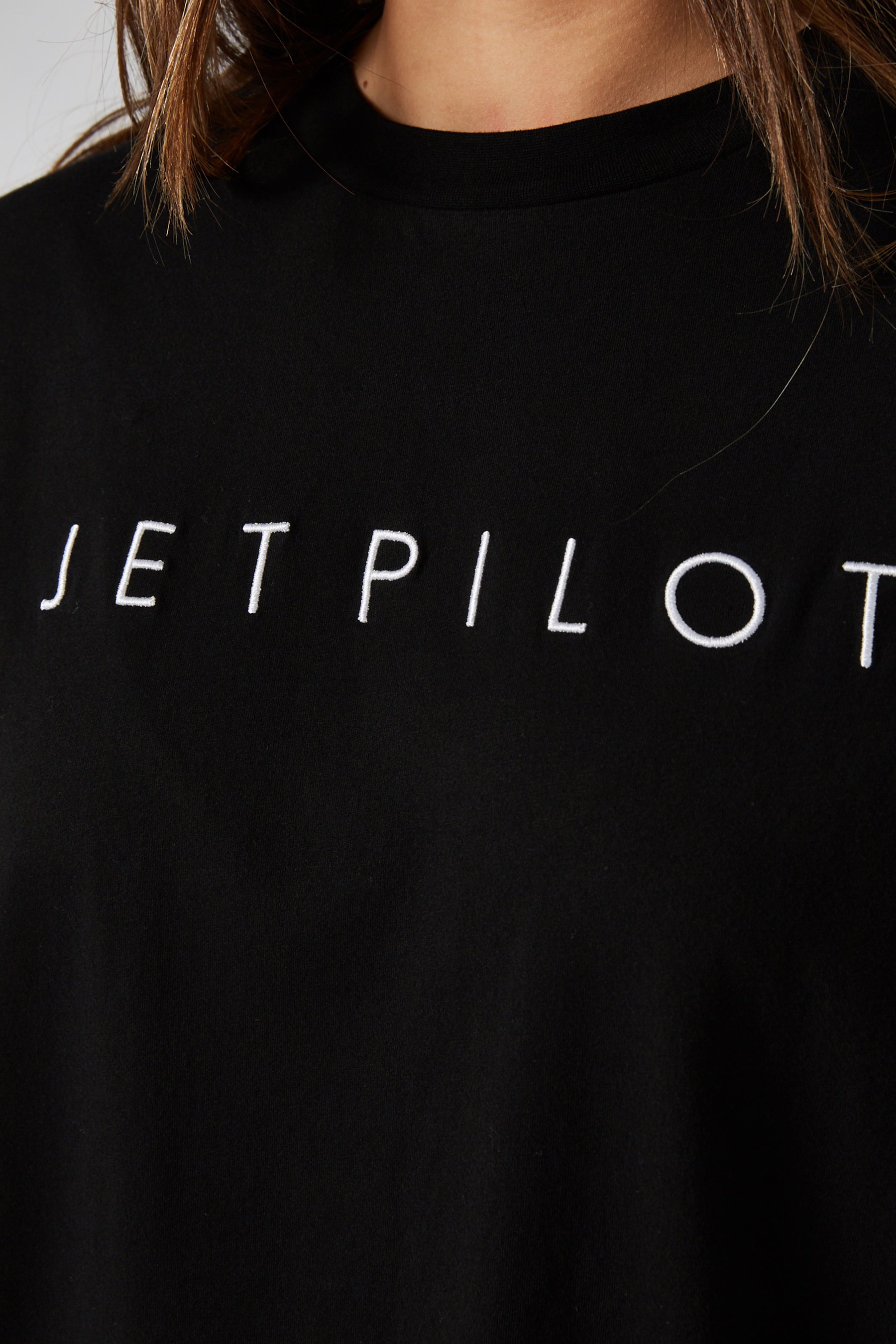 Jetpilot Simple Ladies Oversized S/S Tee - Black
