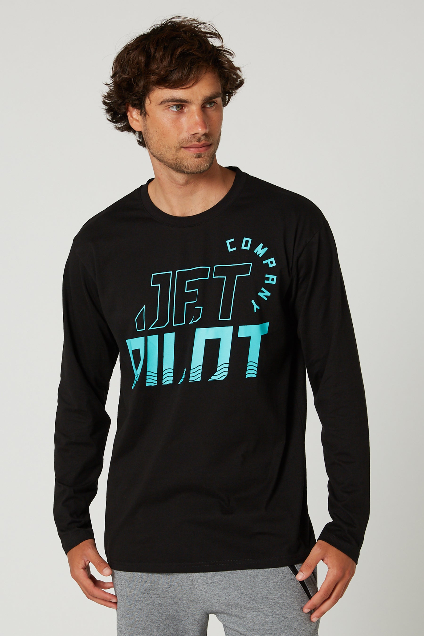 Jetpilot Eclipse L/S Mens Tee - Black