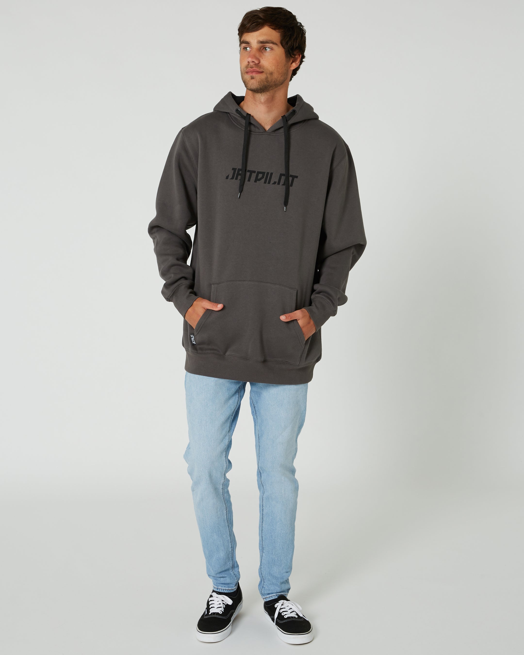 Jetpilot Cause Mens Pullover Hoodie - Charcoal 3