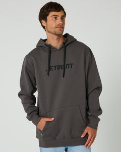Jetpilot Cause Mens Pullover Hoodie - Charcoal
